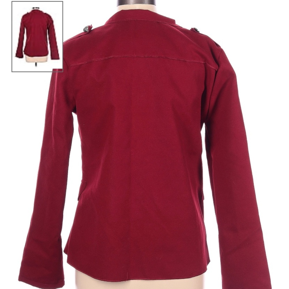 Suvimuga Royal Blue or Deep Red Open Blazer Epaulettes Cosplay Work Sz S NWT - Picture 9 of 9